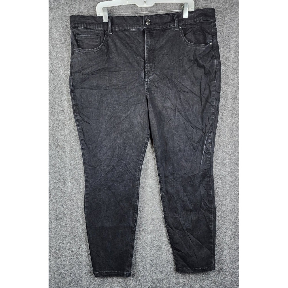 Terra & Sky‎ Skinny Jeans Womens 22WP Black Stretch High Rise TS15448-BLW